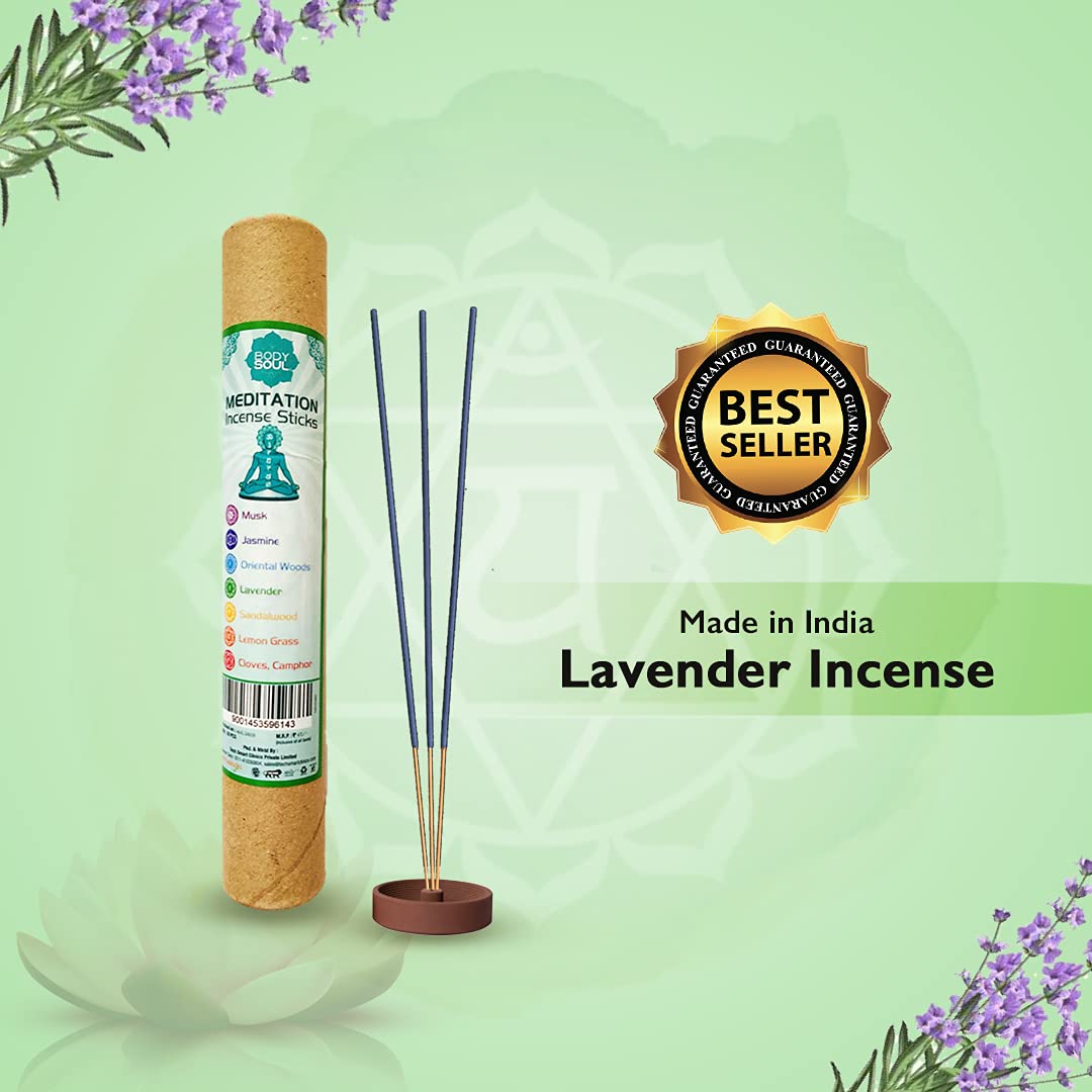 Body Soul Lavender Incense Stick (Pack of 6)